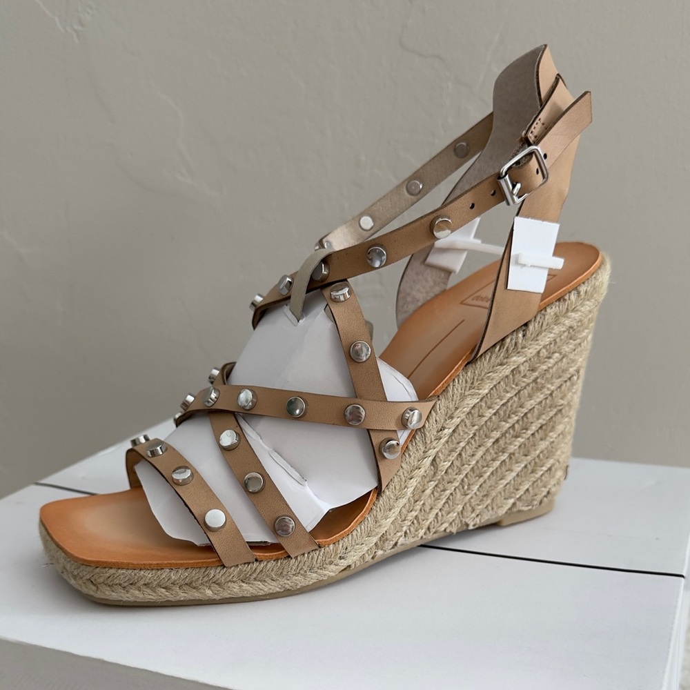 🆕 Dolce Vita Maxton Espadrille Studden Wedge Sandals, New in Box, 9.5